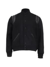 Saint Laurent Pre-Owned Teddy Bomber Jacket | Black | FARFETCH at Farfetch